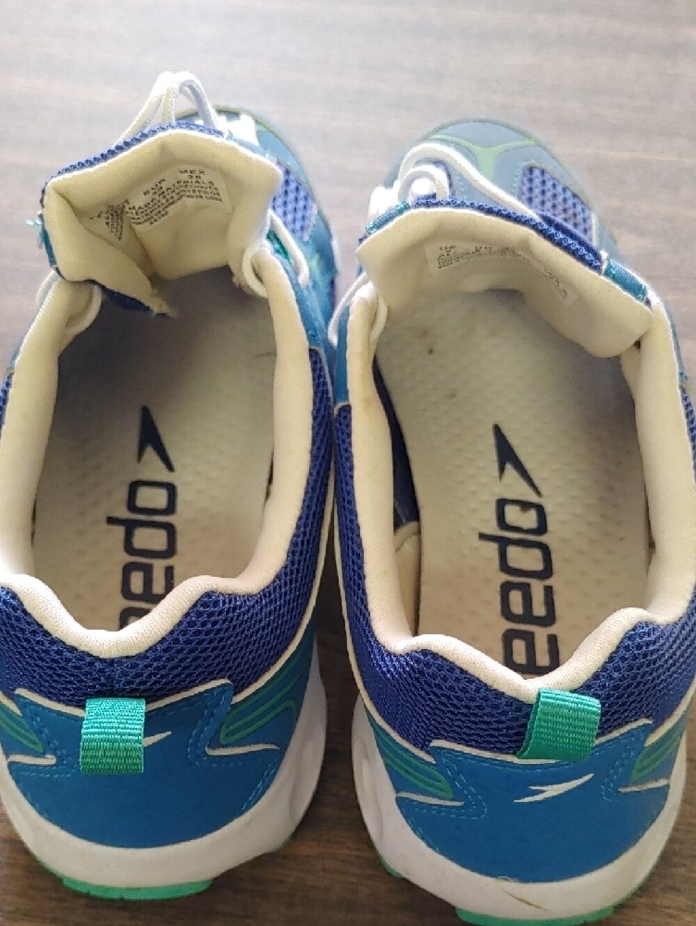 Speedo Blue Teal Women's Water Shoe Athletic Sneakers - Picture 4 of 5